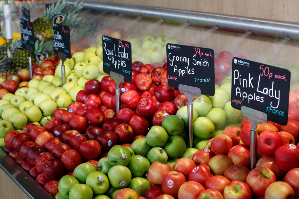 The Milestone's fresh range is chilled by a special spray device