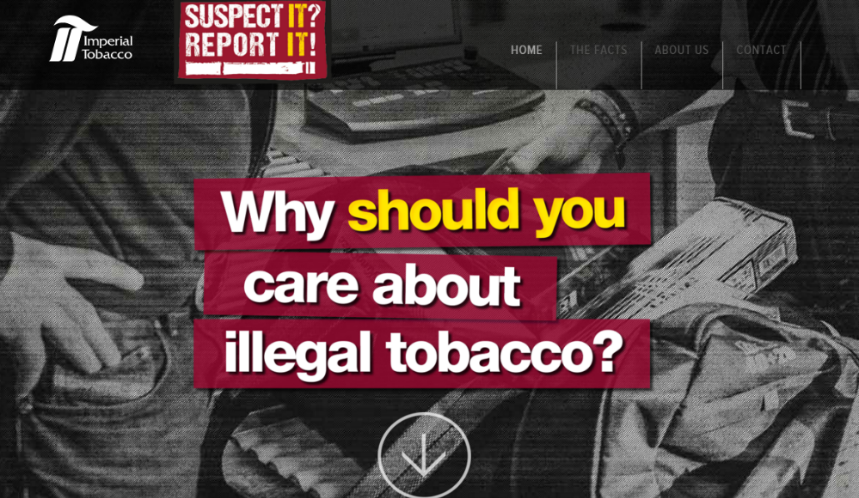 Anti-Illicit trade website and twitter feed now online