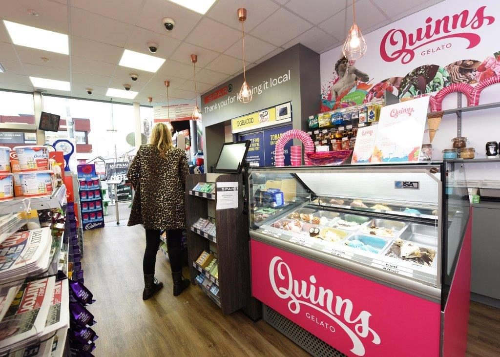 the store is also equipped with a Gelato counter