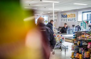 Working at the tills